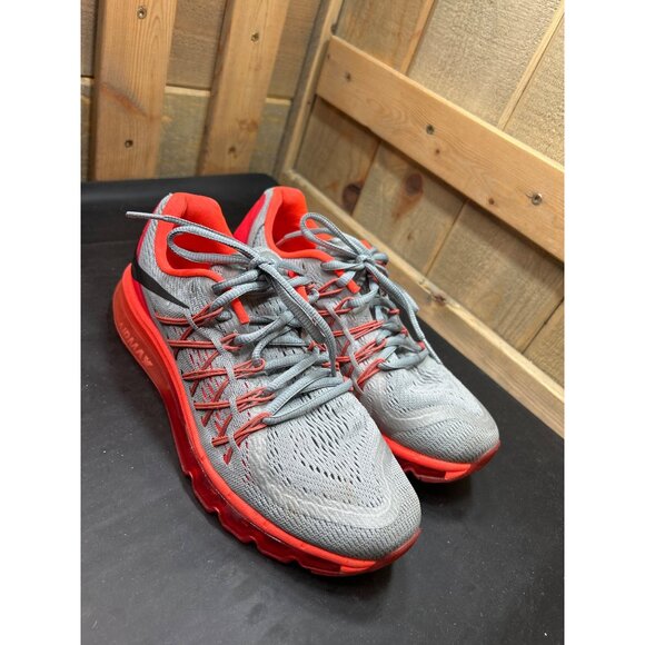 Nike Wmns Air Max 2015 Grey Lava Running Shoes Size 8 Gray & Red - Picture 2 of 10